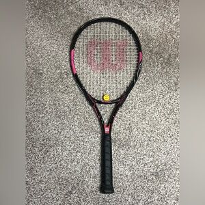 Wilson Hope Tennis Racquet 110" Black and Pink Breast Cancer Awareness
